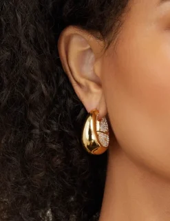 ZIMMERMANN Earrings<Carved Pave Hoops