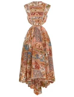 ZIMMERMANN Clothing<Chintz Asymmetric Dress