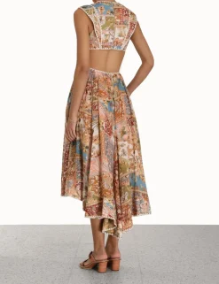 ZIMMERMANN Clothing<Chintz Asymmetric Dress
