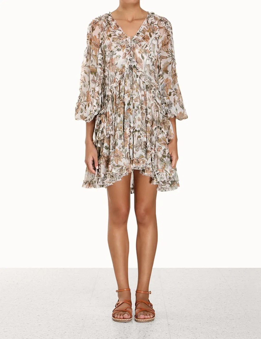 ZIMMERMANN Dresses & Coverups<Chintz Billow Frill Mini Dress