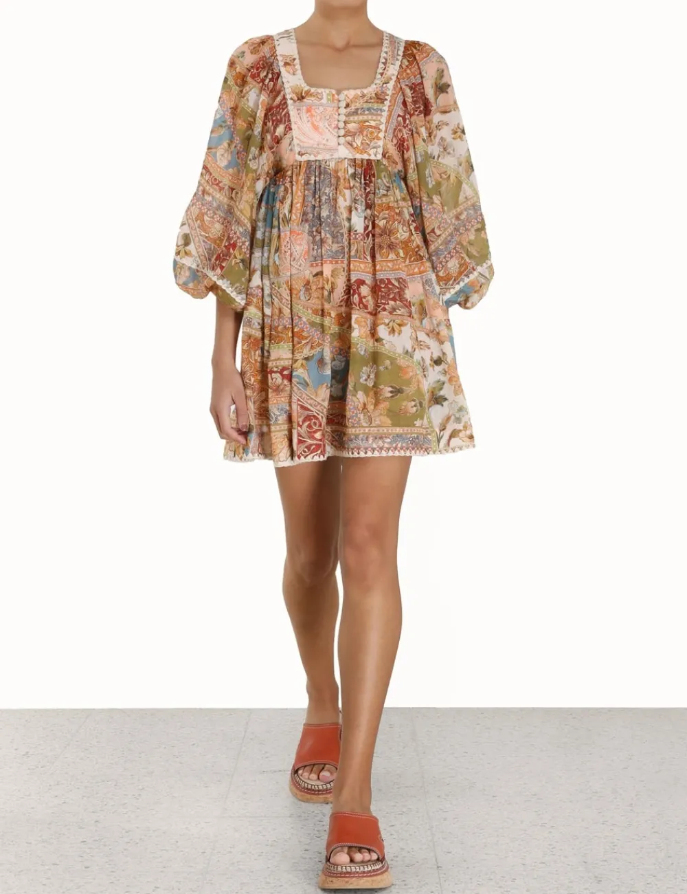 ZIMMERMANN Clothing<Chintz Billow Mini Dress