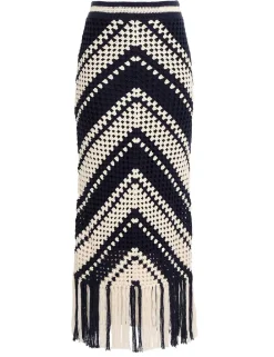ZIMMERMANN Clothing<Chintz Crochet Fringed Skirt