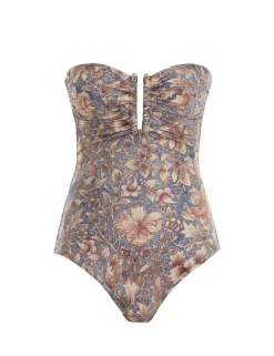 ZIMMERMANN One Pieces<Chintz Deep U Trim 1Pc