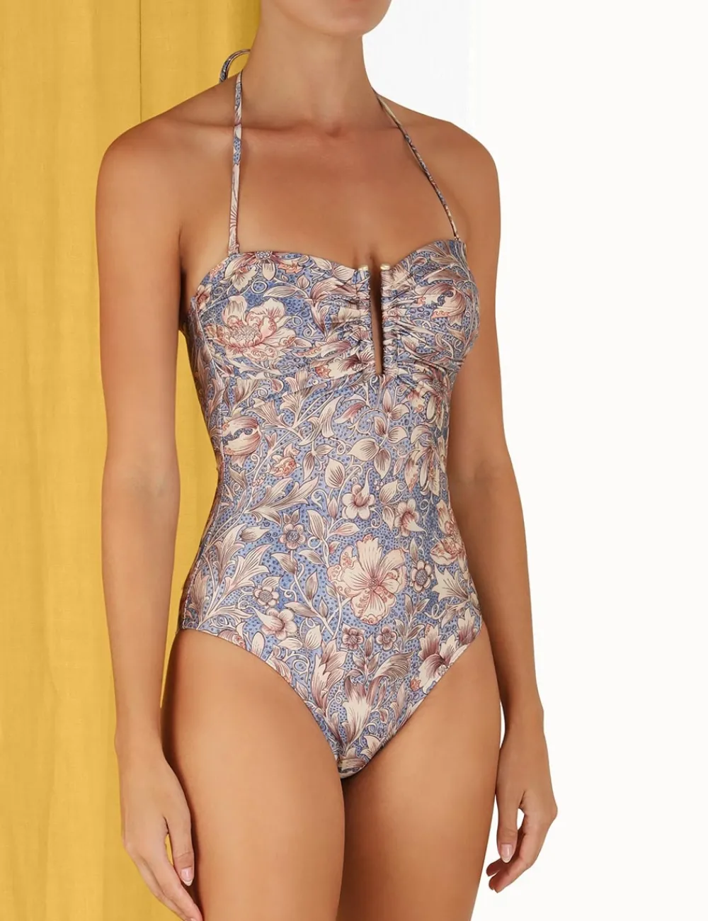 ZIMMERMANN One Pieces<Chintz Deep U Trim 1Pc