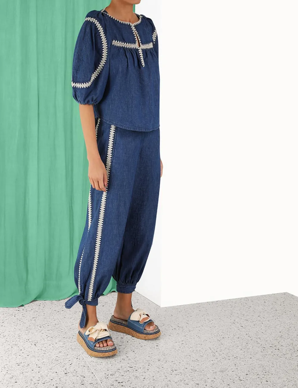 ZIMMERMANN In Denim<Chintz Denim Harem Pant