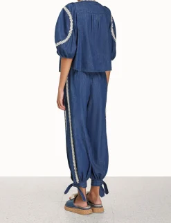 ZIMMERMANN Clothing<Chintz Denim Smock Top