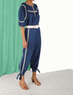 ZIMMERMANN Clothing<Chintz Denim Smock Top