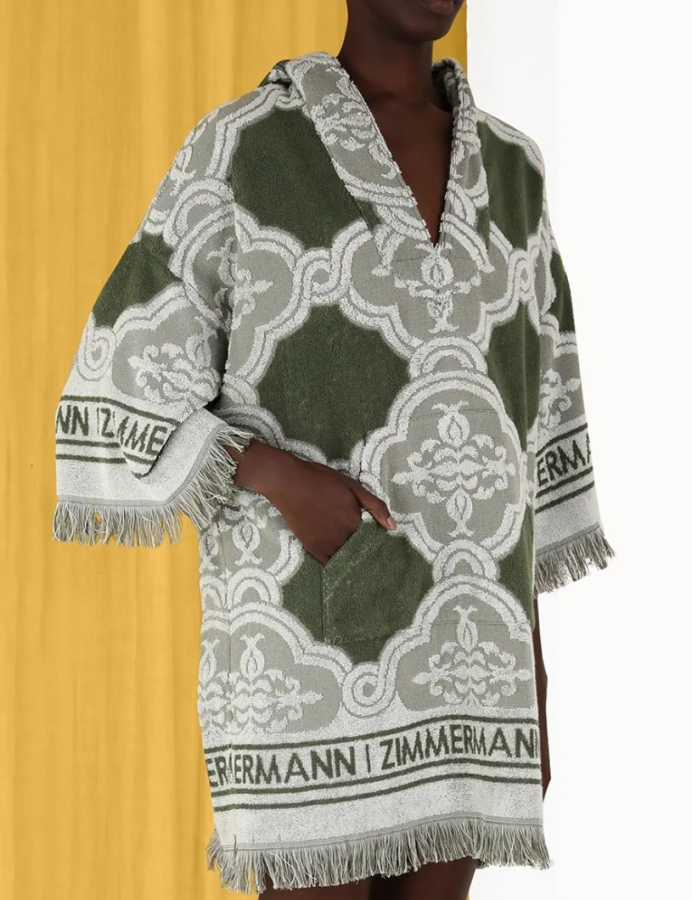 ZIMMERMANN Dresses & Coverups<Chintz Hooded Towel Mini Dress