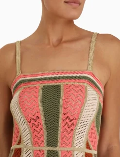 ZIMMERMANN Knitwear<Chintz Panelled Midi Dress