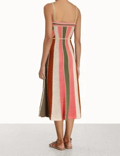 ZIMMERMANN Clothing<Chintz Panelled Midi Dress