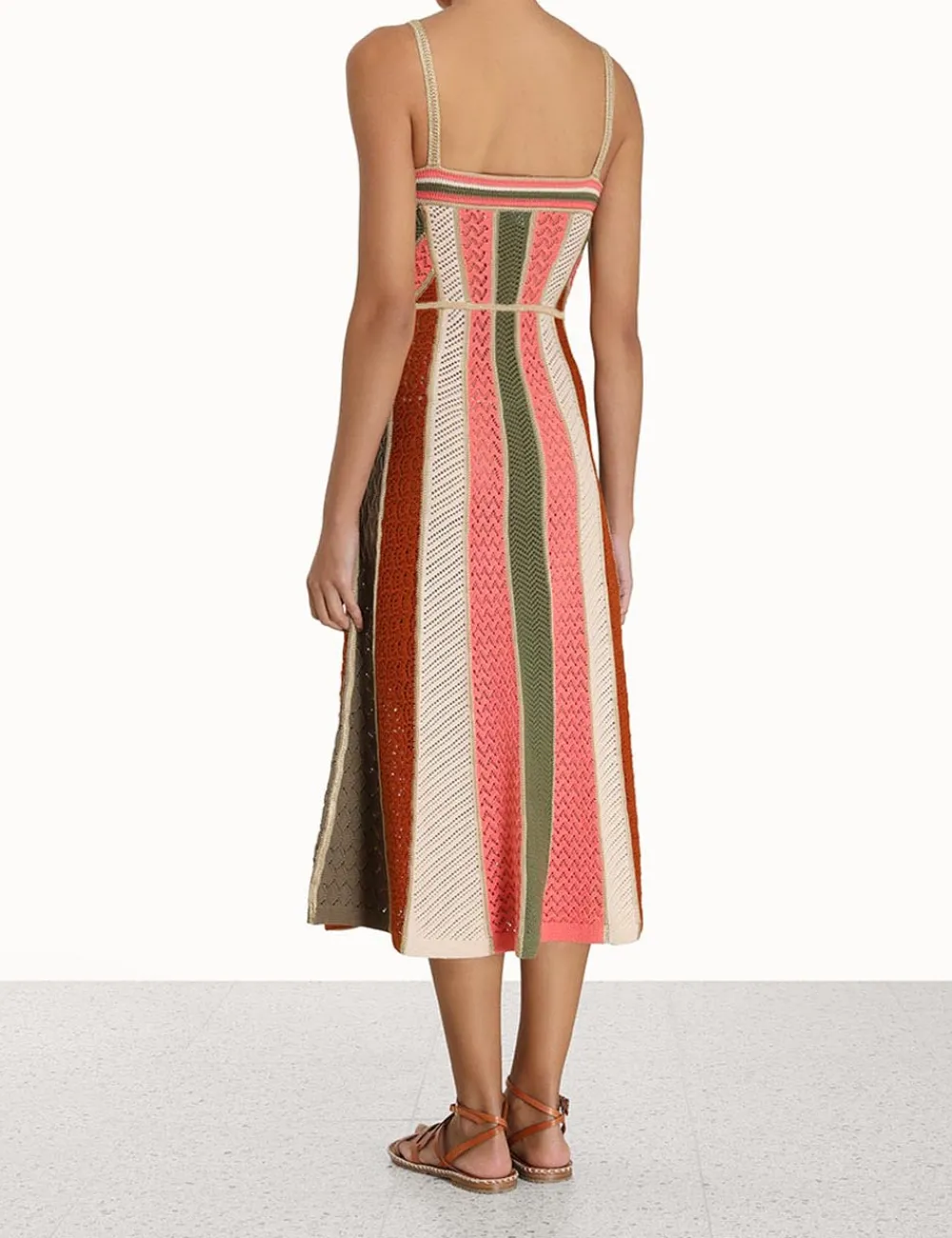 ZIMMERMANN Clothing<Chintz Panelled Midi Dress
