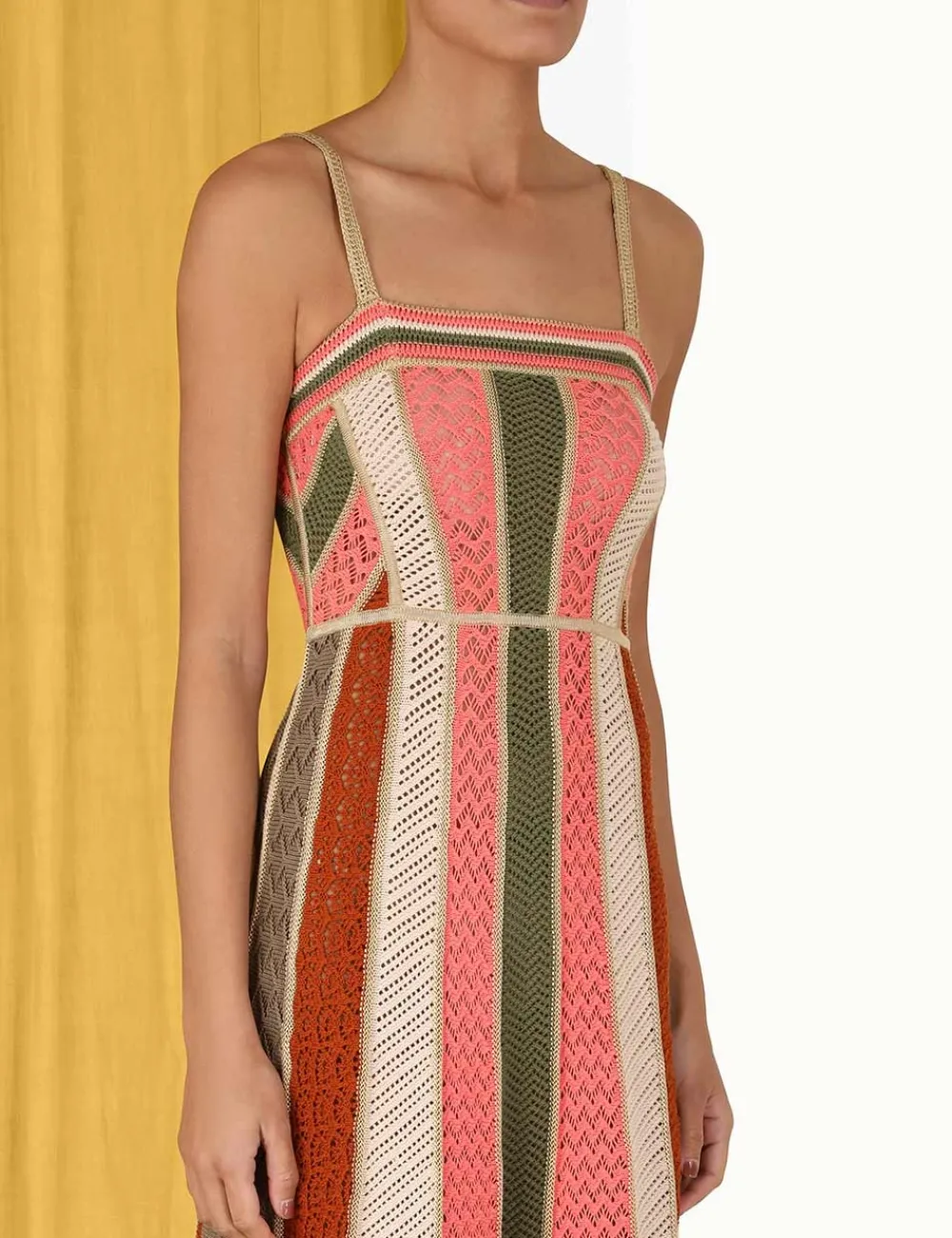 ZIMMERMANN Clothing<Chintz Panelled Midi Dress