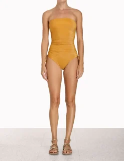 ZIMMERMANN One Pieces<Chintz Ruched Side 1Pc
