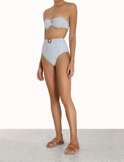 ZIMMERMANN Bikinis<Chintz Stripe High Waist Pant