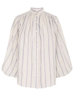 ZIMMERMANN In Denim<Chintz Striped Billow Blouse