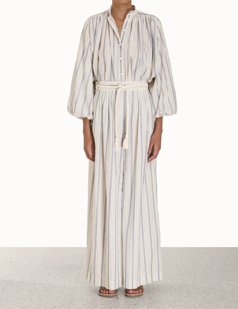 ZIMMERMANN In Denim<Chintz Striped Billow Blouse
