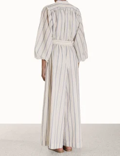 ZIMMERMANN In Denim<Chintz Striped Billow Blouse