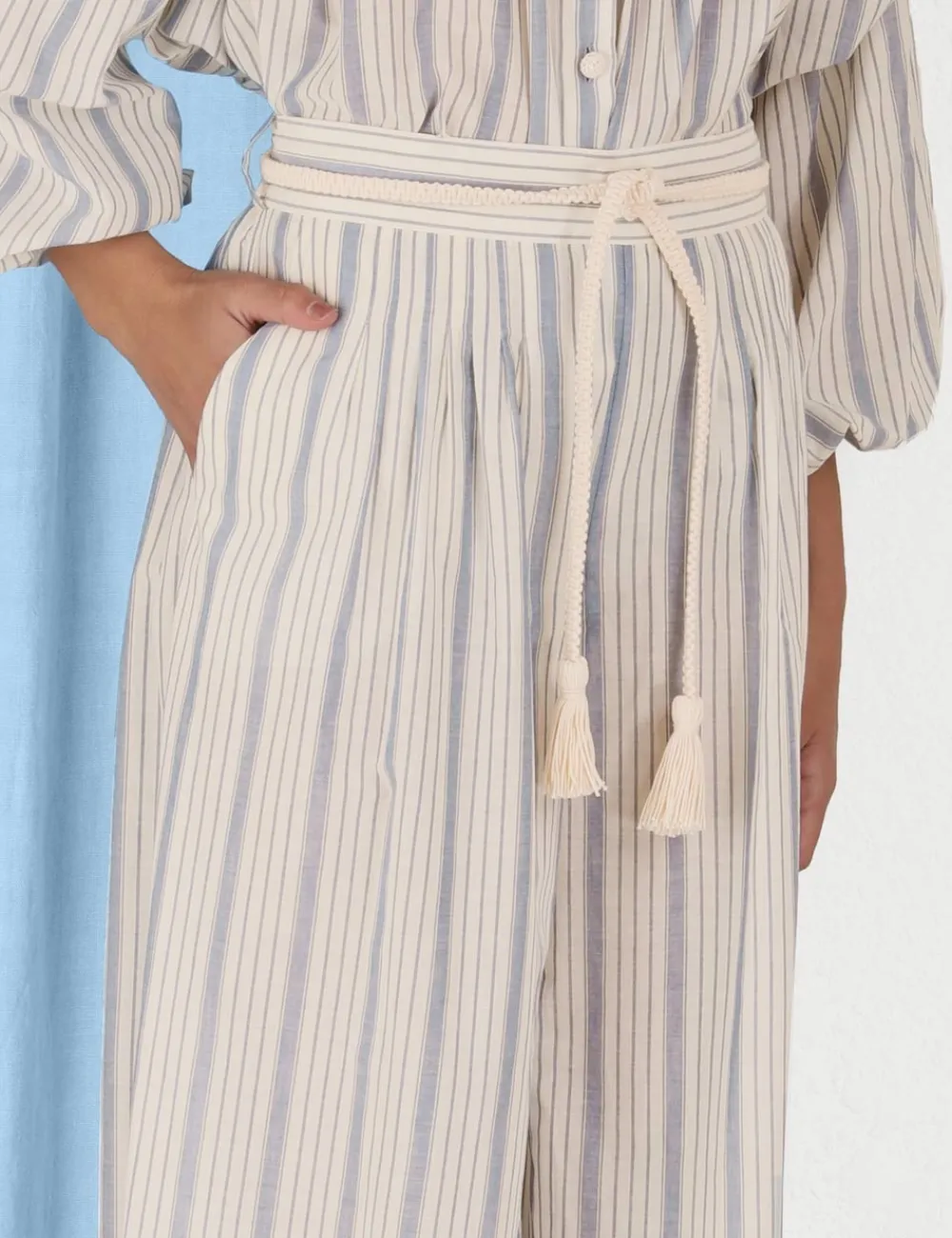 ZIMMERMANN Clothing<Chintz Striped Relaxed Pant
