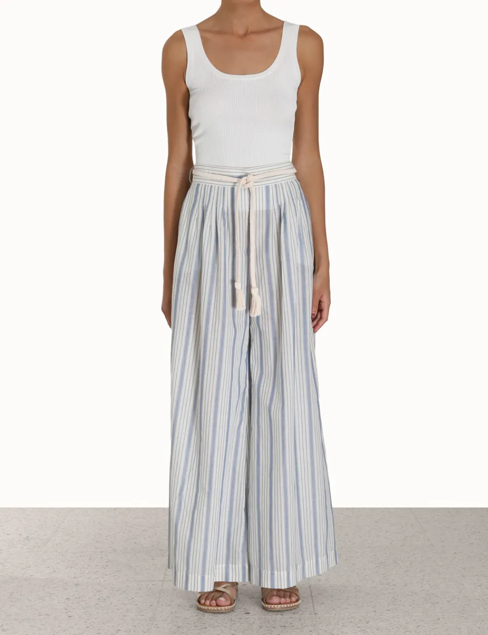 ZIMMERMANN Clothing<Chintz Striped Relaxed Pant