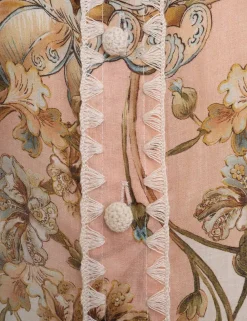 ZIMMERMANN In Denim<Chintz Tie Neck Blouse