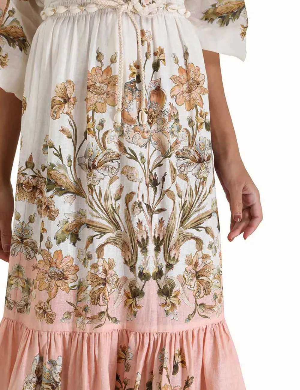 ZIMMERMANN Skirts<Chintz Tiered Midi Skirt