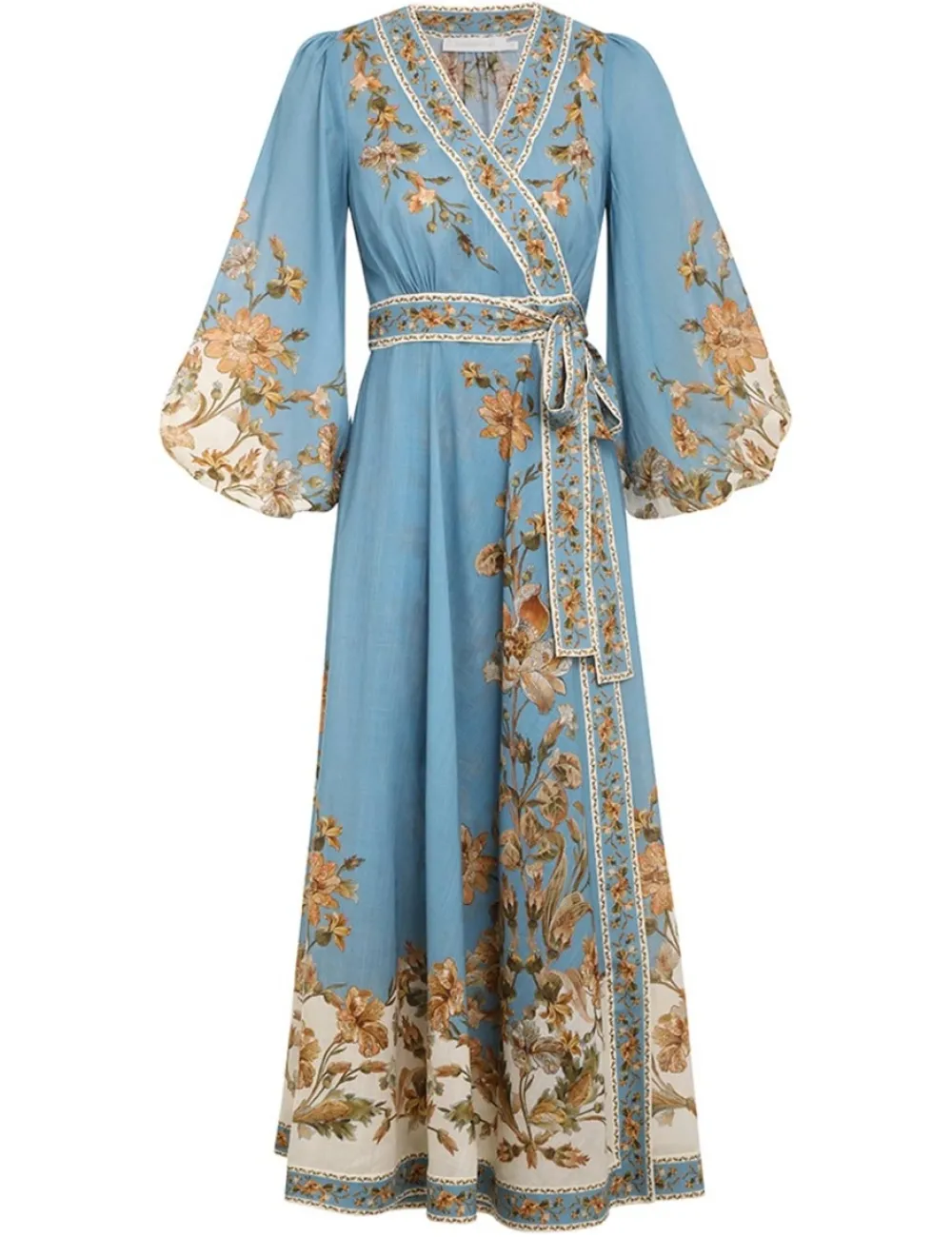 ZIMMERMANN Clothing<Chintz Wrap Midi Dress