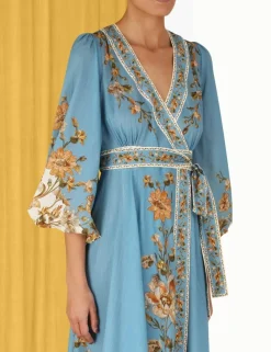 ZIMMERMANN Clothing<Chintz Wrap Midi Dress