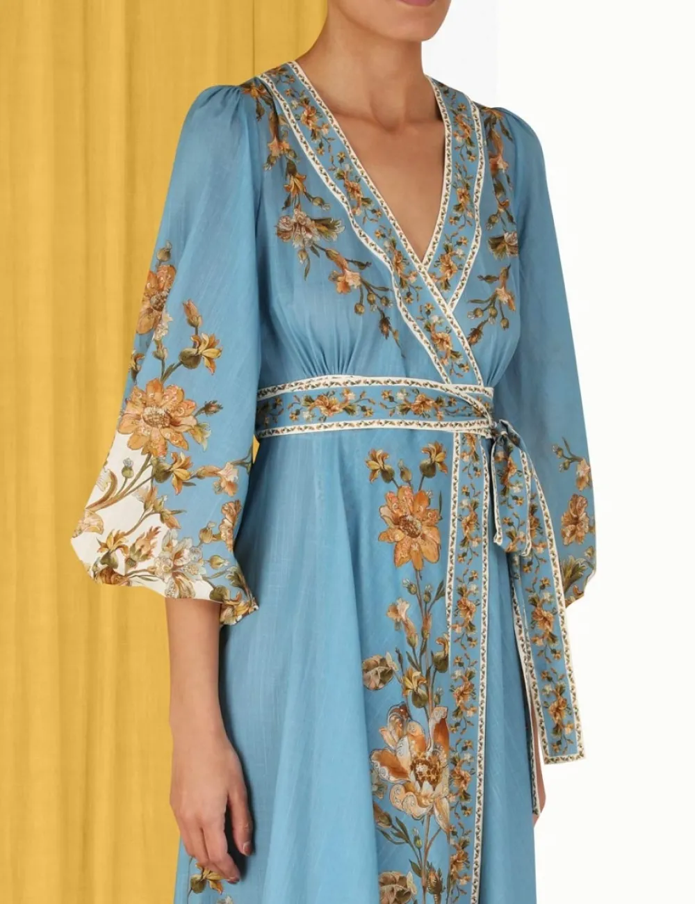 ZIMMERMANN Clothing<Chintz Wrap Midi Dress
