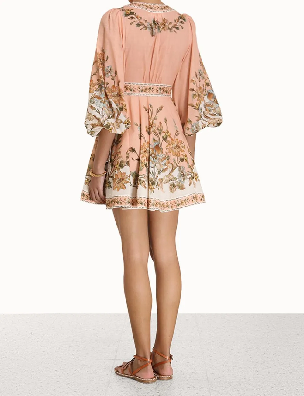 ZIMMERMANN Clothing<Chintz Wrap Mini Dress