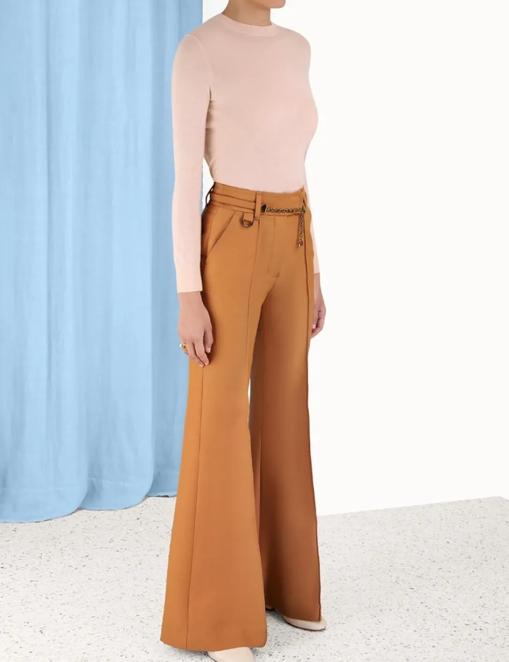 ZIMMERMANN Knitwear<Classic Crew Neck Sweater
