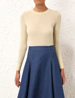 ZIMMERMANN Knitwear<Classic Crew Neck Sweater