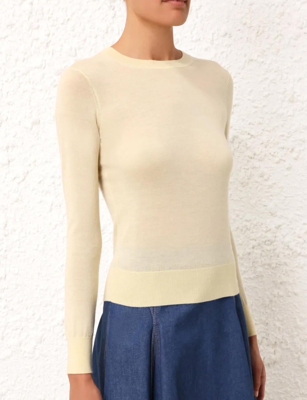 ZIMMERMANN Knitwear<Classic Crew Neck Sweater
