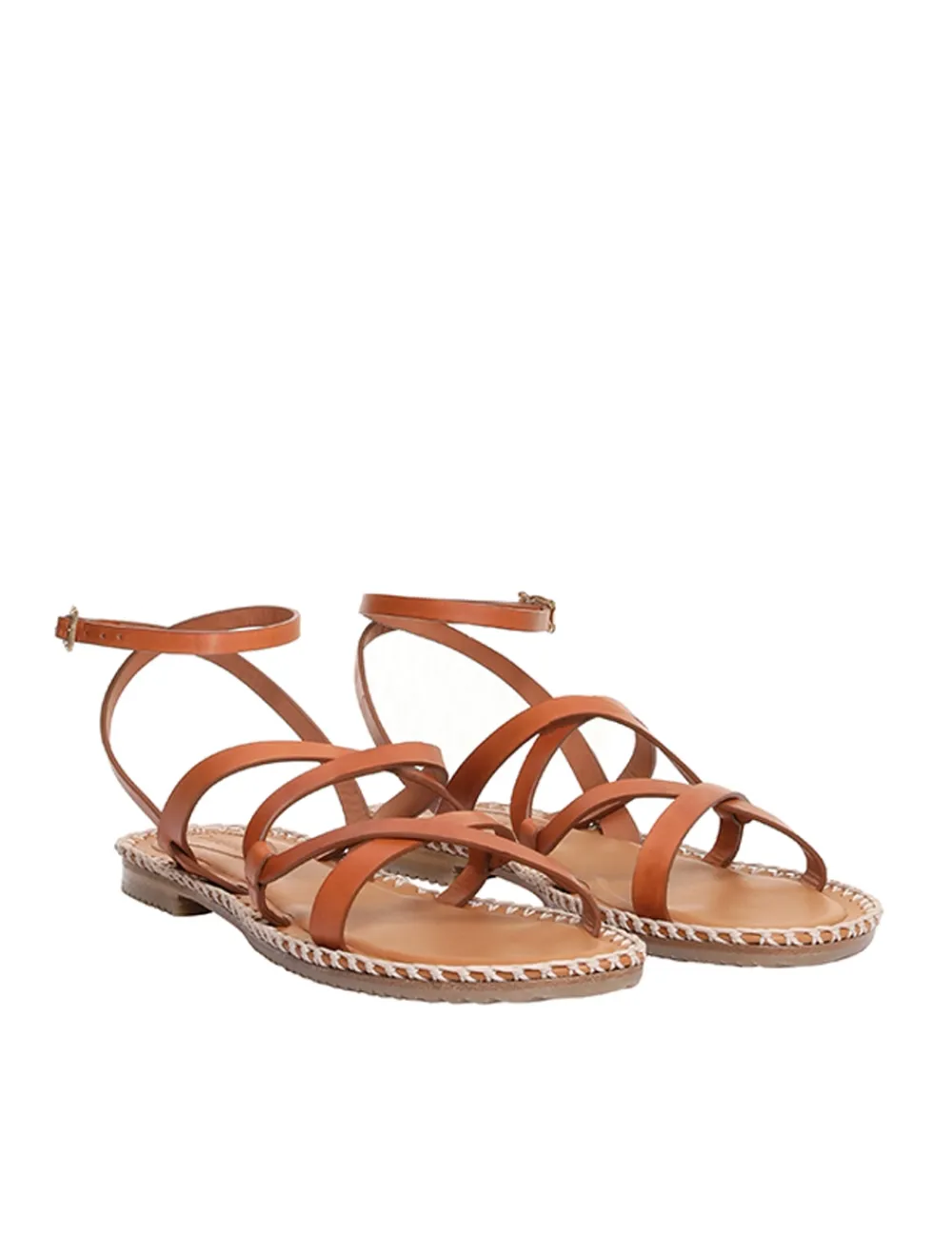 ZIMMERMANN In Denim<Criss-Cross Sandal