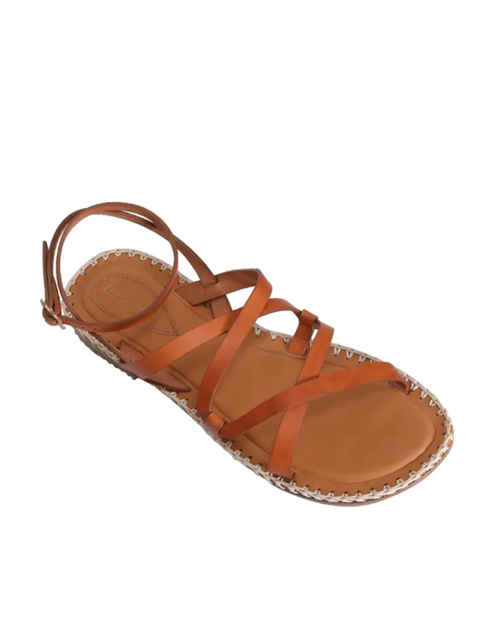 ZIMMERMANN In Denim<Criss-Cross Sandal