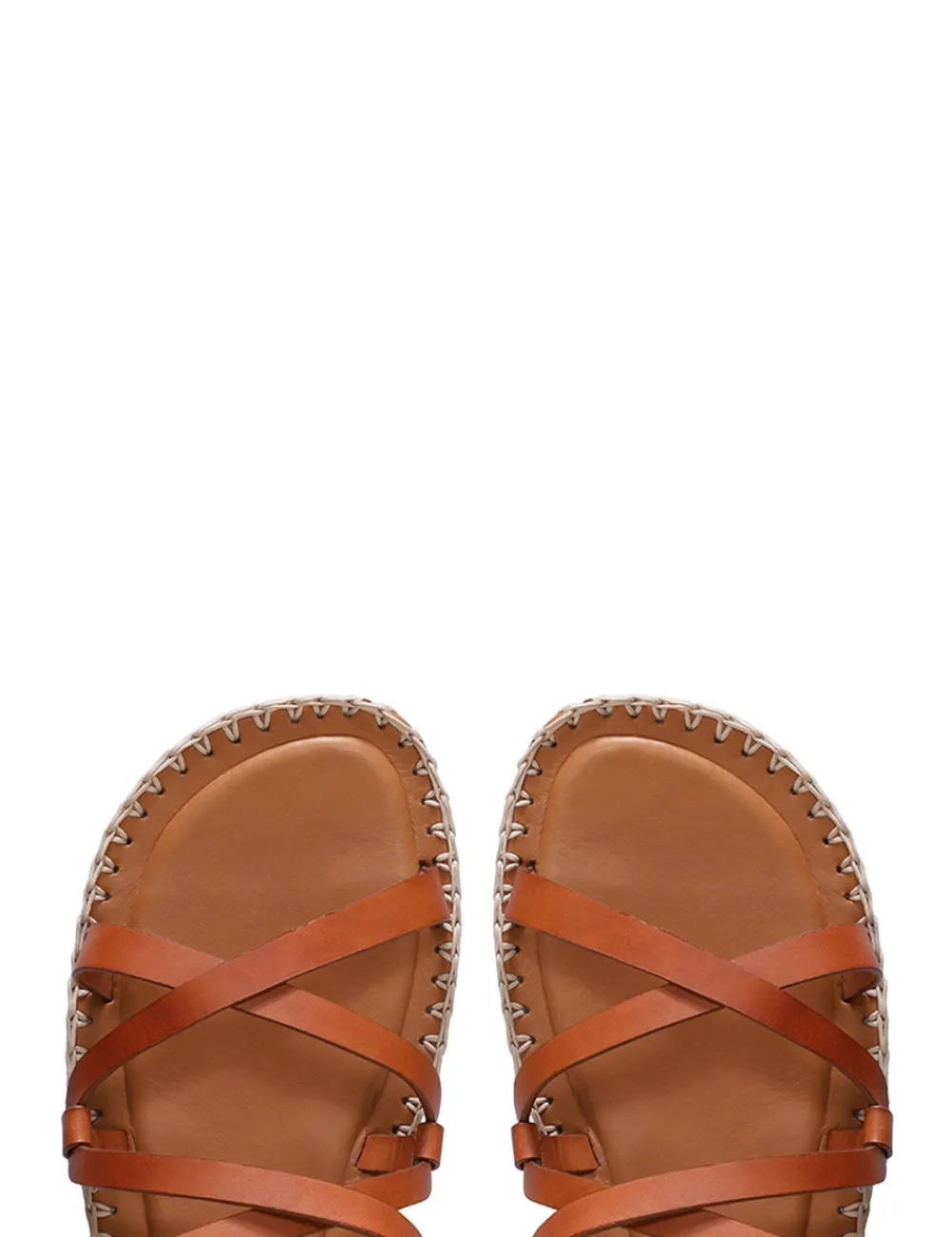 ZIMMERMANN In Denim<Criss-Cross Sandal