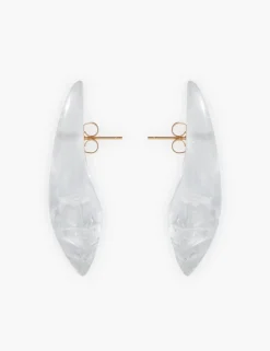 ZIMMERMANN Form & Light<Crystal Carved Pebble Earrings
