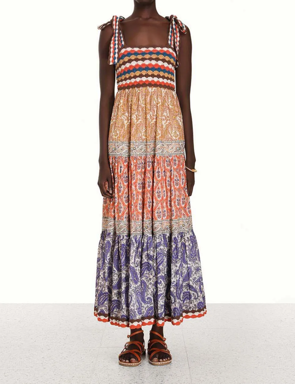 ZIMMERMANN Knitwear<Devi Crochet Spliced Dress