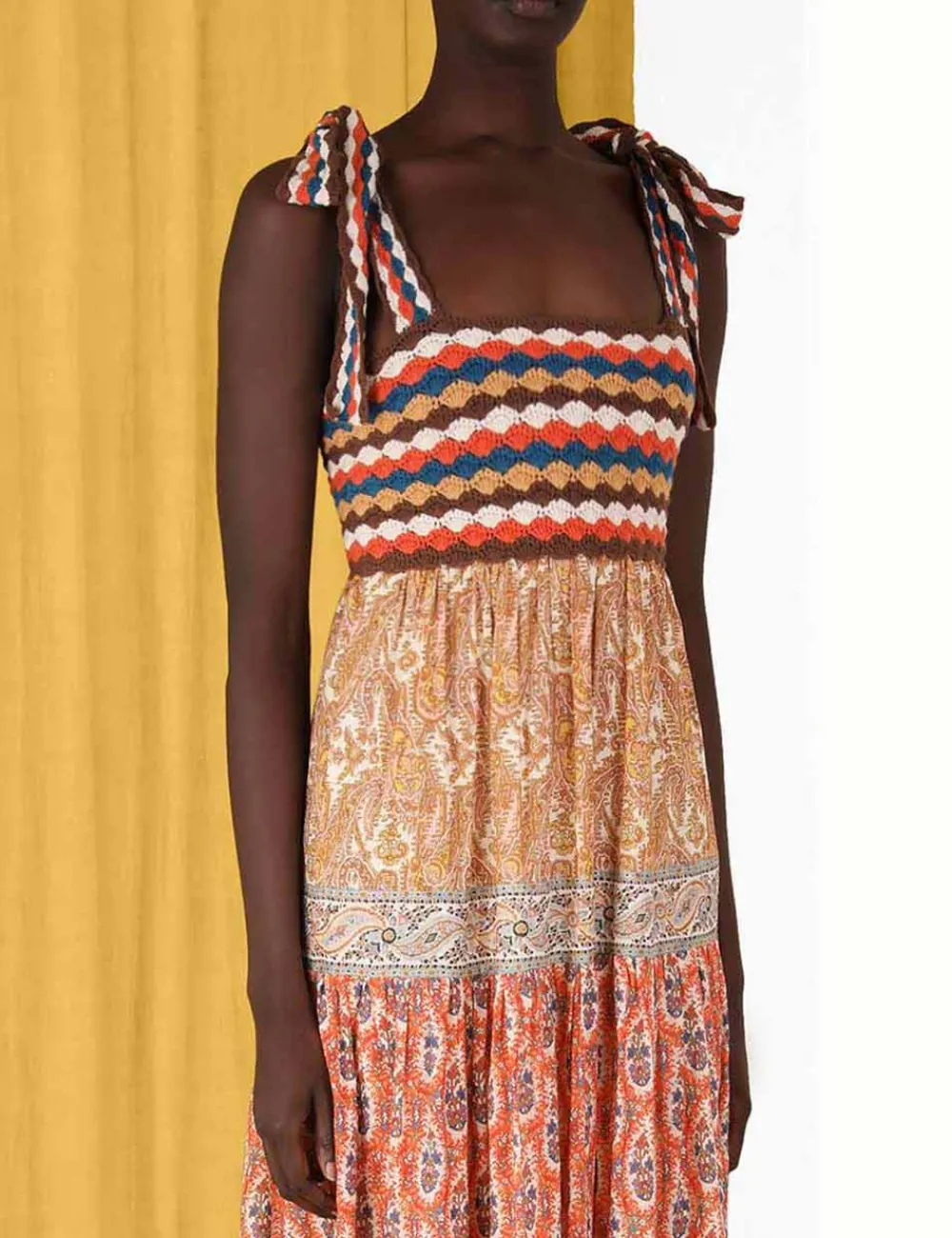 ZIMMERMANN Knitwear<Devi Crochet Spliced Dress