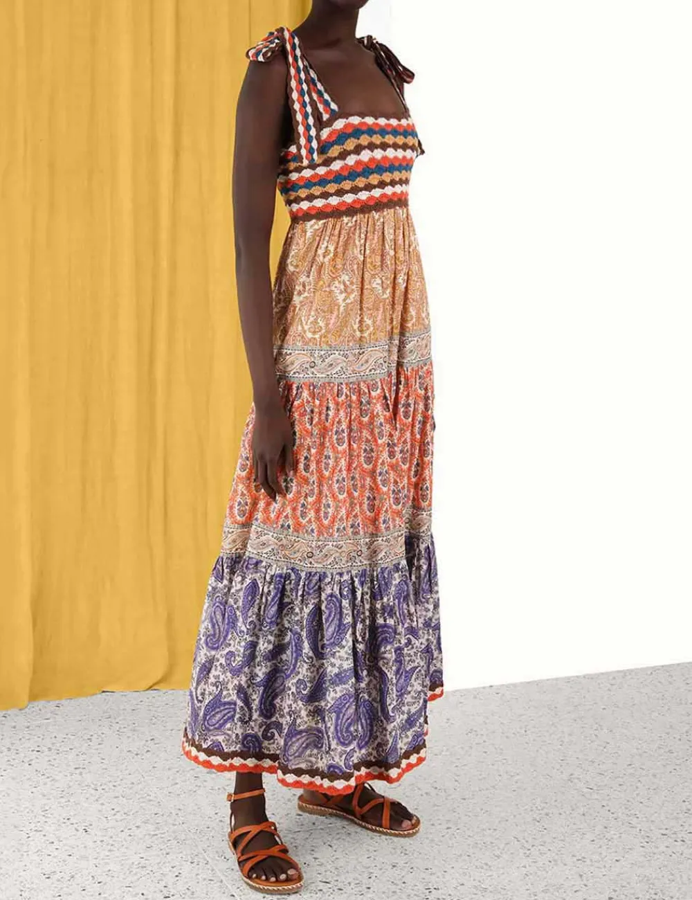 ZIMMERMANN Clothing<Devi Crochet Spliced Dress