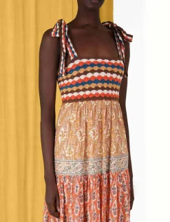 ZIMMERMANN Clothing<Devi Crochet Spliced Dress