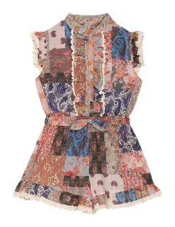 ZIMMERMANN Clothing<Devi Frill Playsuit