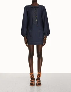 ZIMMERMANN Clothing<Devi Lace Up Tunic Dress