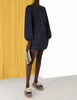 ZIMMERMANN Dresses & Coverups<Devi Lace Up Tunic Dress