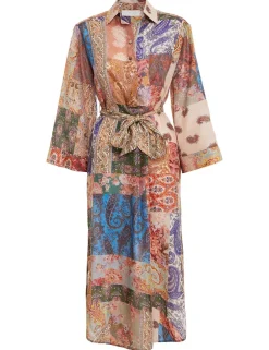 ZIMMERMANN Clothing<Devi Midi Shirt Dress