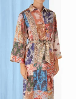 ZIMMERMANN Clothing<Devi Midi Shirt Dress