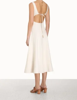 ZIMMERMANN Clothing<Devi Panelled Midi Dress