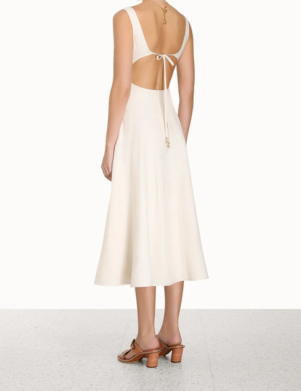 ZIMMERMANN Clothing<Devi Panelled Midi Dress