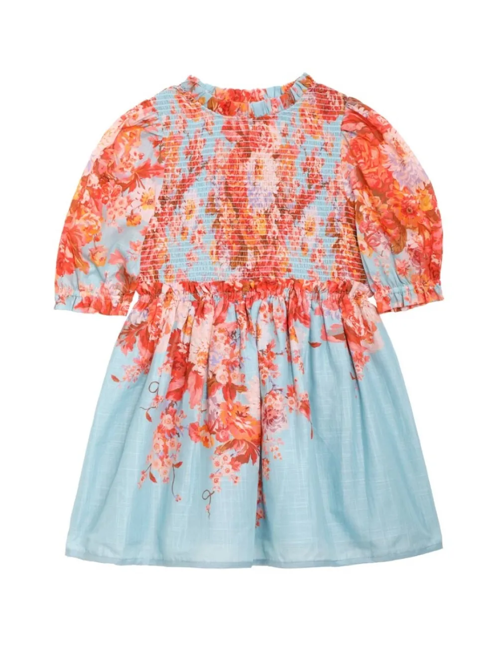 ZIMMERMANN Clothing<Devi Puff Sleeve Shirred Dress