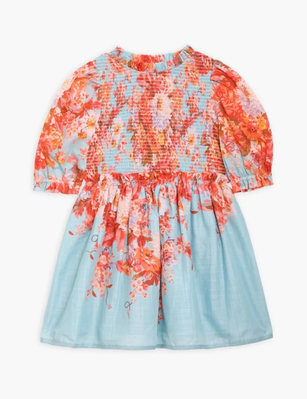 ZIMMERMANN Clothing<Devi Puff Sleeve Shirred Dress