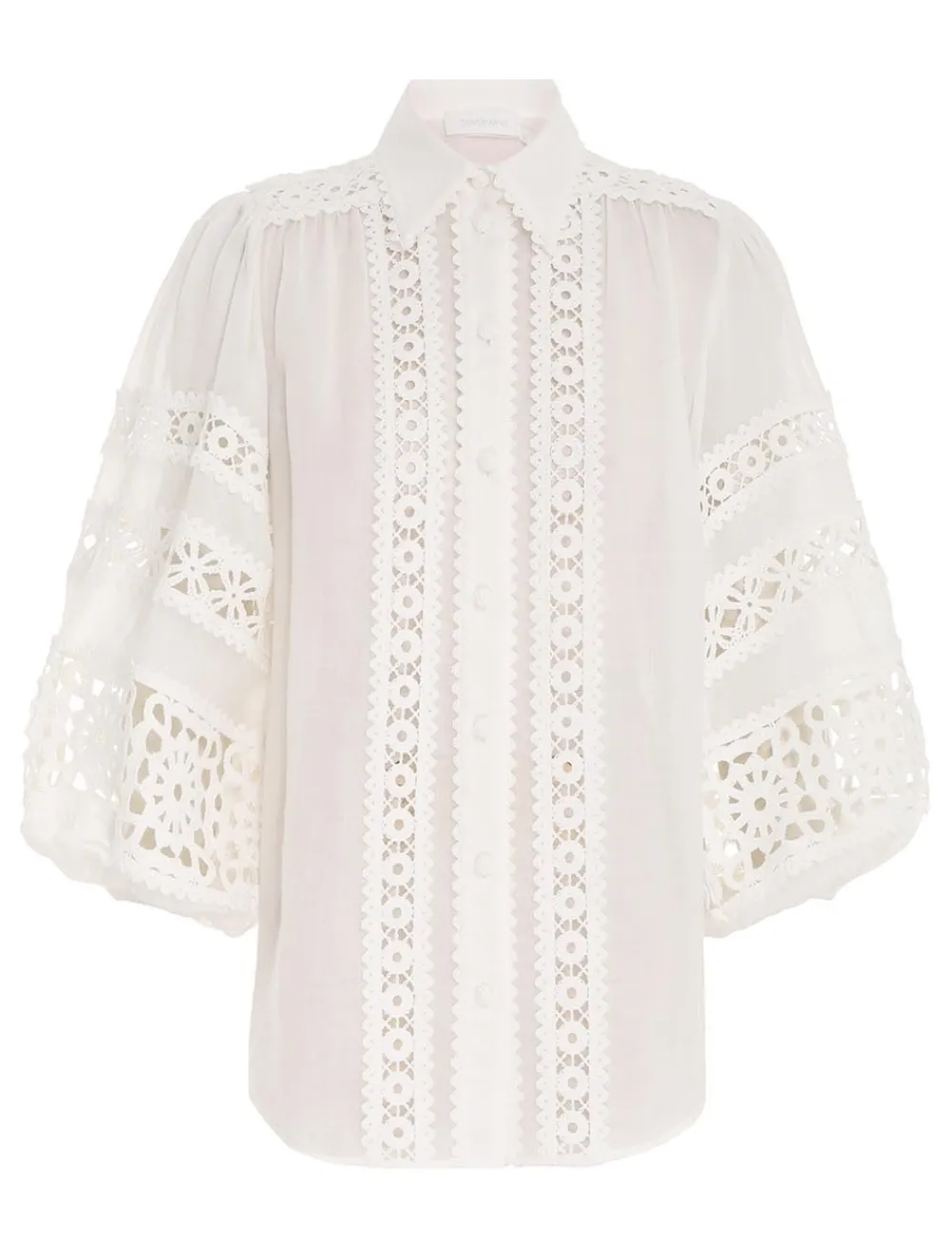 ZIMMERMANN Clothing<Devi Spliced Billow Blouse